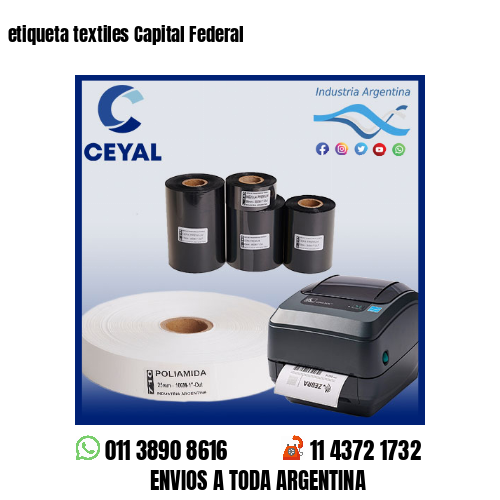 etiqueta textiles Capital Federal
