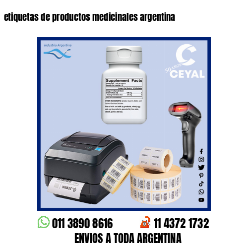etiquetas de productos medicinales argentina