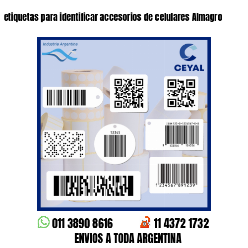 etiquetas para identificar accesorios de celulares Almagro