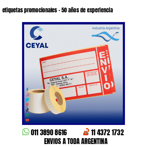 etiquetas promocionales – 50 años de experiencia