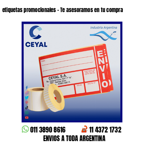 etiquetas promocionales – Te asesoramos en tu compra