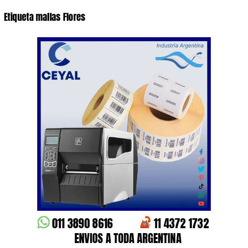 Etiqueta mallas Flores