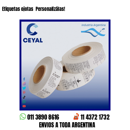 Etiquetas ojotas  Personalizálas!