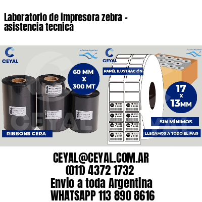 Laboratorio de impresora zebra - asistencia tecnica