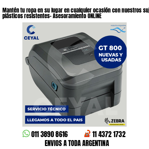 Mantén tu ropa en su lugar en cualquier ocasión con nuestros sujetadores plásticos resistentes- Asesoramiento ONLINE