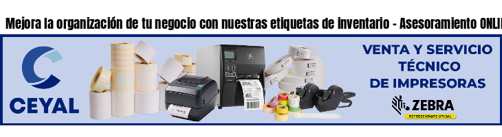 Mejora la organización de tu negocio con nuestras etiquetas de inventario - Asesoramiento ONLINE