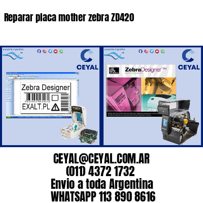 Reparar placa mother zebra ZD420