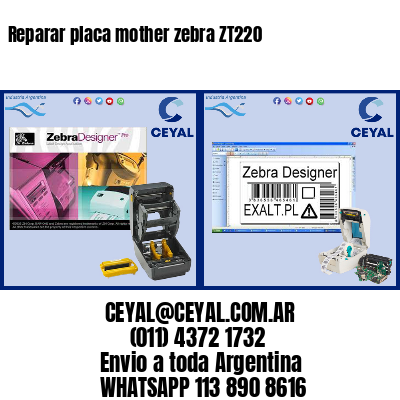 Reparar placa mother zebra ZT220