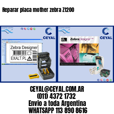 Reparar placa mother zebra Zt200
