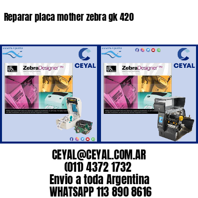 Reparar placa mother zebra gk 420