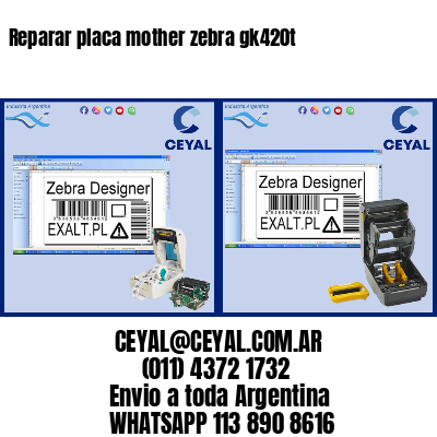 Reparar placa mother zebra gk420t