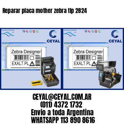 Reparar placa mother zebra tlp 2824