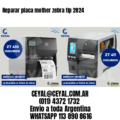 Reparar placa mother zebra tlp 2824