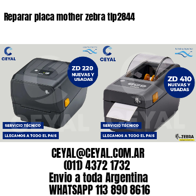 Reparar placa mother zebra tlp2844