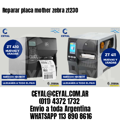 Reparar placa mother zebra zt230