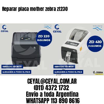 Reparar placa mother zebra zt230