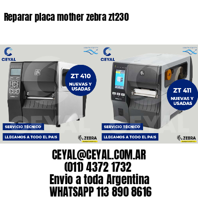 Reparar placa mother zebra zt230