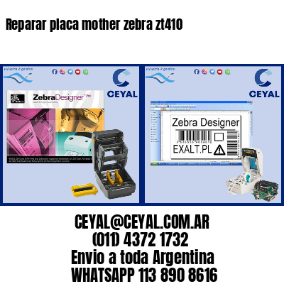 Reparar placa mother zebra zt410