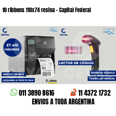10 ribbons 110x74 resina - Capital Federal