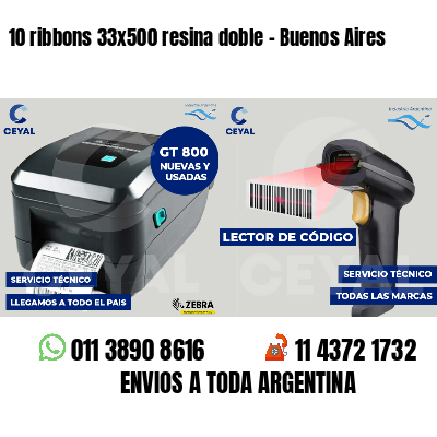 10 ribbons 33x500 resina doble - Buenos Aires