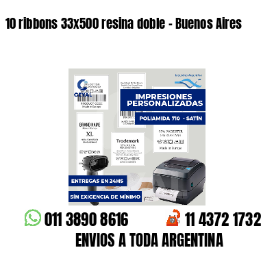10 ribbons 33x500 resina doble - Buenos Aires