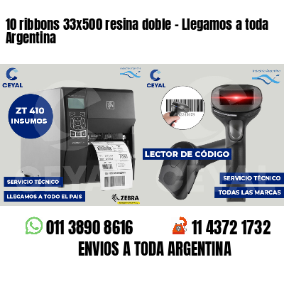 10 ribbons 33x500 resina doble - Llegamos a toda Argentina