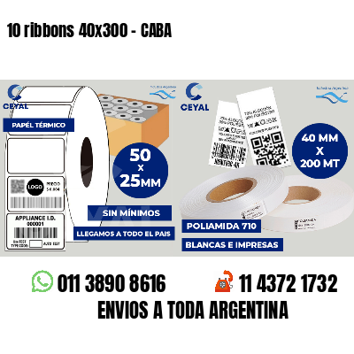 10 ribbons 40x300 - CABA