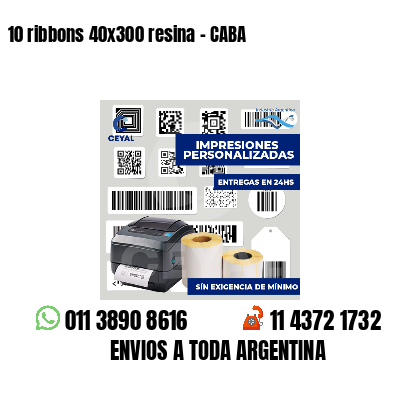 10 ribbons 40x300 resina - CABA