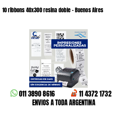 10 ribbons 40x300 resina doble - Buenos Aires