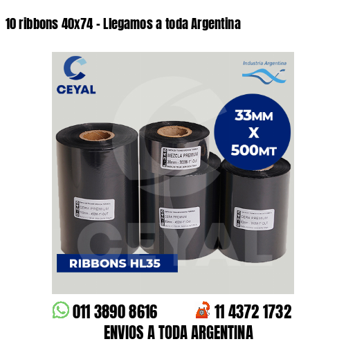 10 ribbons 40×74 – Llegamos a toda Argentina