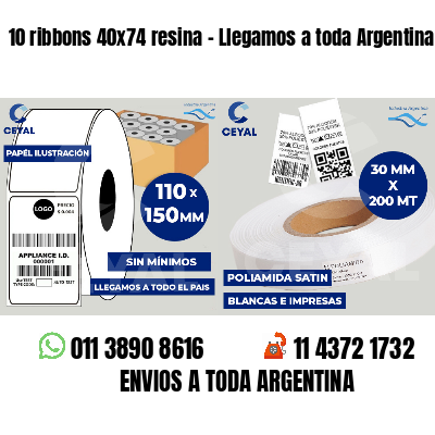 10 ribbons 40x74 resina - Llegamos a toda Argentina