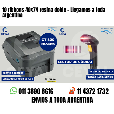 10 ribbons 40x74 resina doble - Llegamos a toda Argentina