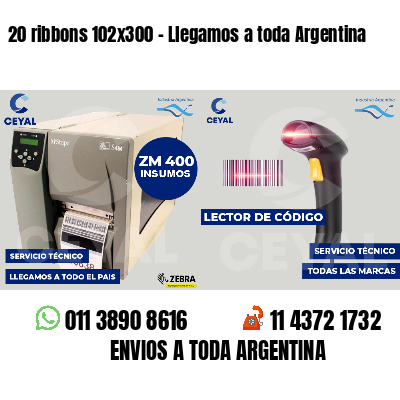 20 ribbons 102x300 - Llegamos a toda Argentina