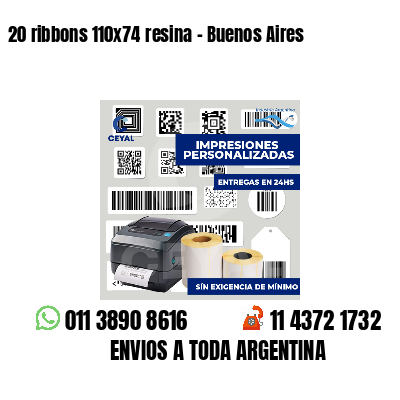 20 ribbons 110x74 resina - Buenos Aires