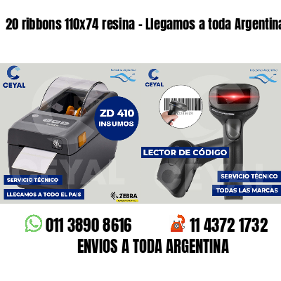 20 ribbons 110x74 resina - Llegamos a toda Argentina