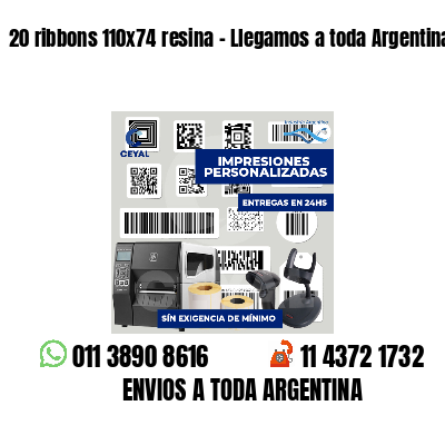 20 ribbons 110x74 resina - Llegamos a toda Argentina