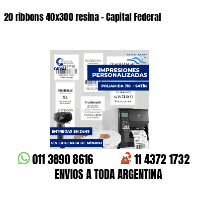 20 ribbons 40x300 resina - Capital Federal