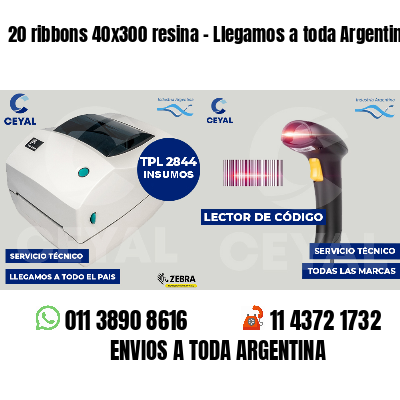 20 ribbons 40x300 resina - Llegamos a toda Argentina
