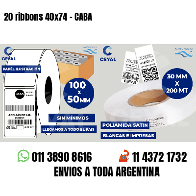 20 ribbons 40x74 - CABA