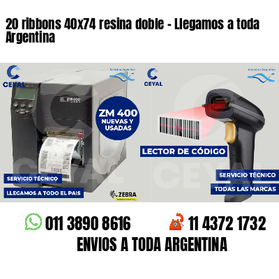 20 ribbons 40x74 resina doble - Llegamos a toda Argentina