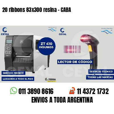 20 ribbons 83x300 resina - CABA