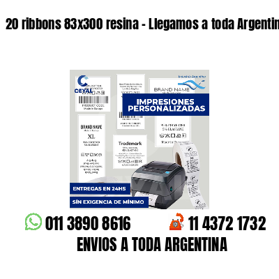 20 ribbons 83x300 resina - Llegamos a toda Argentina