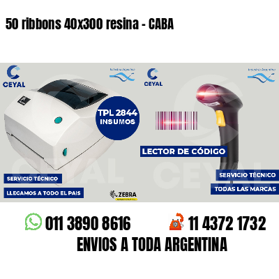 50 ribbons 40x300 resina - CABA