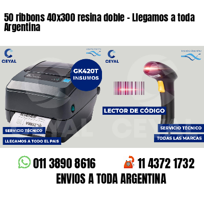 50 ribbons 40x300 resina doble - Llegamos a toda Argentina