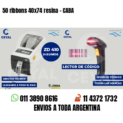 50 ribbons 40x74 resina - CABA