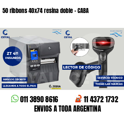 50 ribbons 40x74 resina doble - CABA