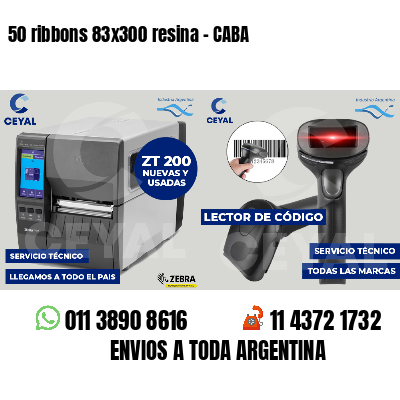 50 ribbons 83x300 resina - CABA