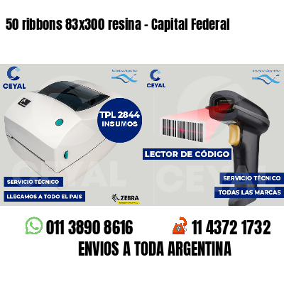 50 ribbons 83x300 resina - Capital Federal