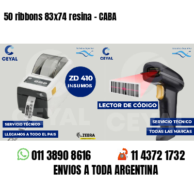 50 ribbons 83x74 resina - CABA
