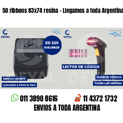 50 ribbons 83x74 resina - Llegamos a toda Argentina